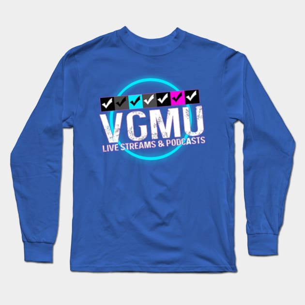 Video Game Mashup Logo Long Sleeve T-Shirt by Theefury